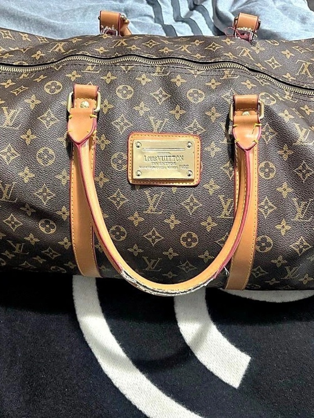 Louis Vuitton Monogram Travel Bag in Brown